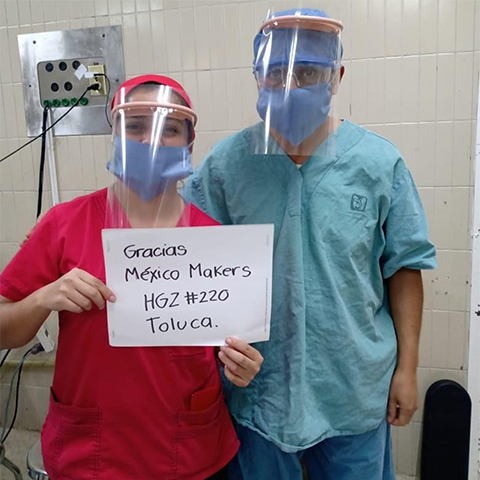 MéxicoMakers, la iniciativa que fabrica equipo de protección médico.